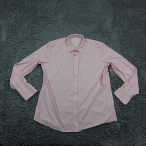 Flag & Anthem Shirt Mens XLT Pink MadeFlex Check Stretch Button Long Sleeve NWT